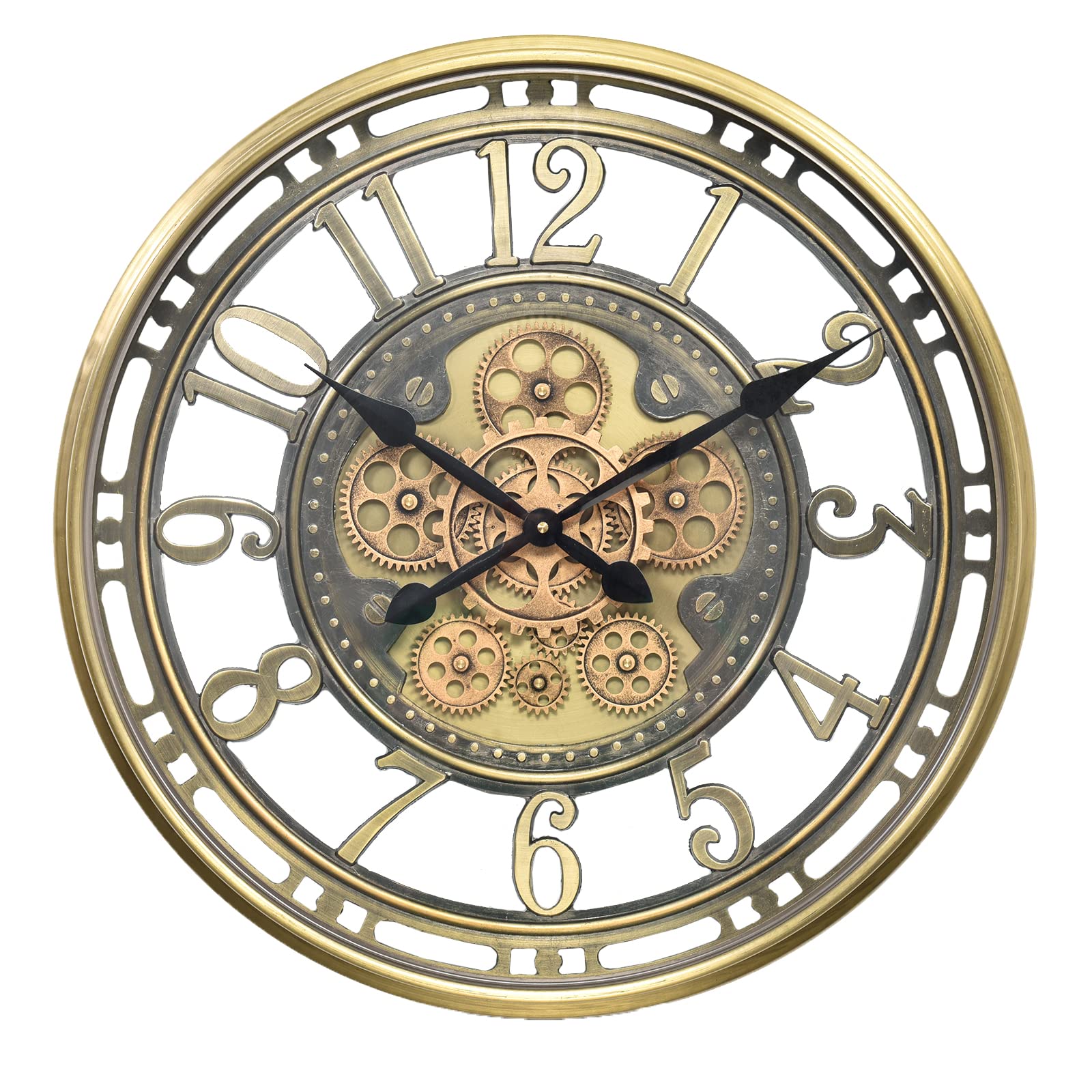 Amazon.com: INFINITY TIME 21 Inch Moving Gears Wall Clock,Large